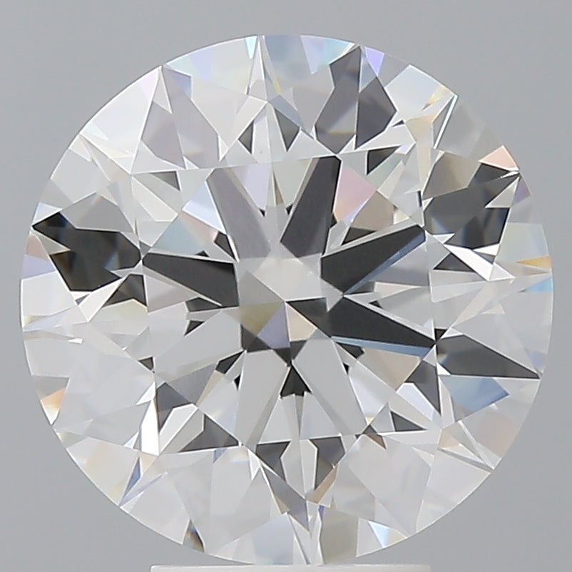 5.54 Carat Round Shaped, Ideal Cut, F Color, VVS2 Clarity, IGI Certified Lab Grown Diamond
