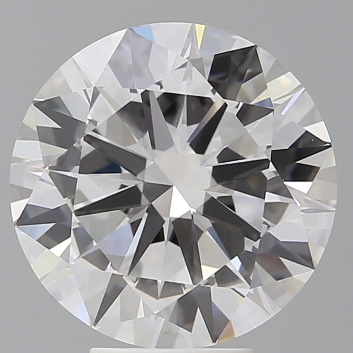6.10 Carat Round Shaped, Excellent Cut, F Color, VVS2 Clarity, IGI Certified Lab Grown Diamond