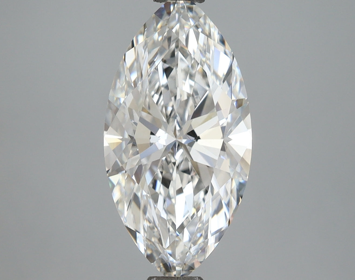 3.01 Carat Marquise Shaped, Ideal Cut, E Color, VVS2 Clarity, IGI Certified Lab Grown Diamond