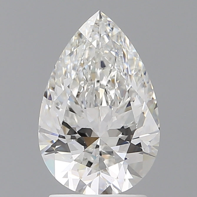 2.10 Carat Pear Shaped, Ideal Cut, F Color, VS1 Clarity, IGI Certified Lab Grown Diamond