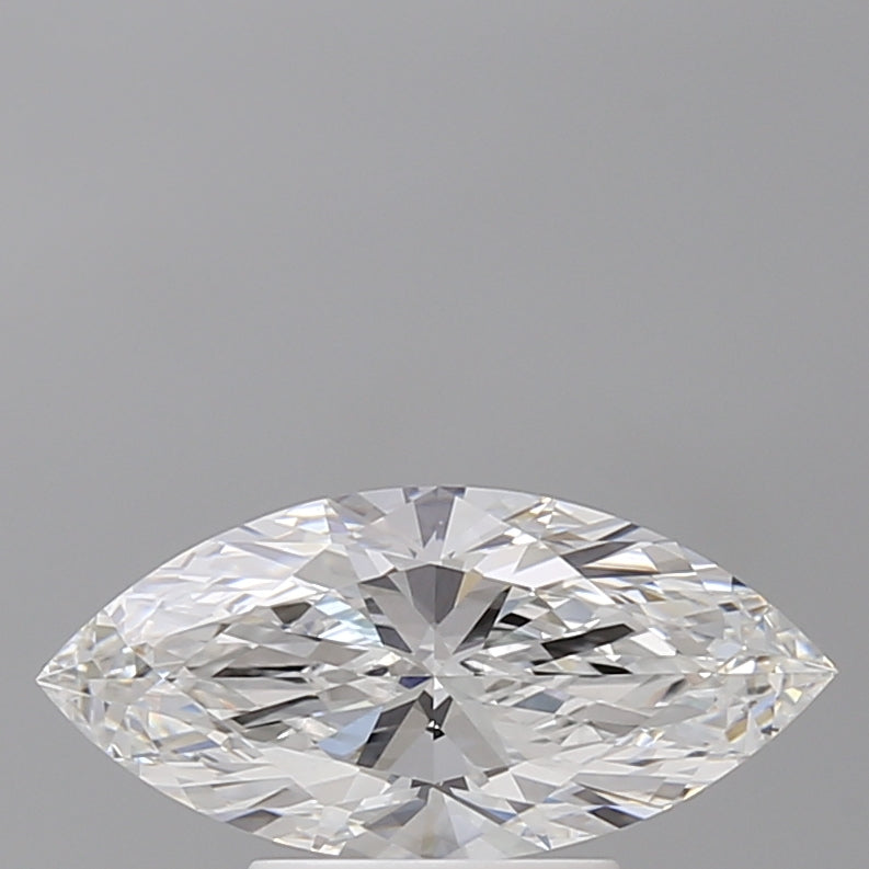 1.59 Carat Marquise Shaped, Ideal Cut, E Color, VVS2 Clarity, IGI Certified Lab Grown Diamond