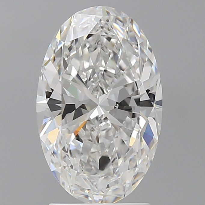 2.59 Carat Oval Shaped, Ideal Cut, D Color, VS1 Clarity, IGI Certified Lab Grown Diamond