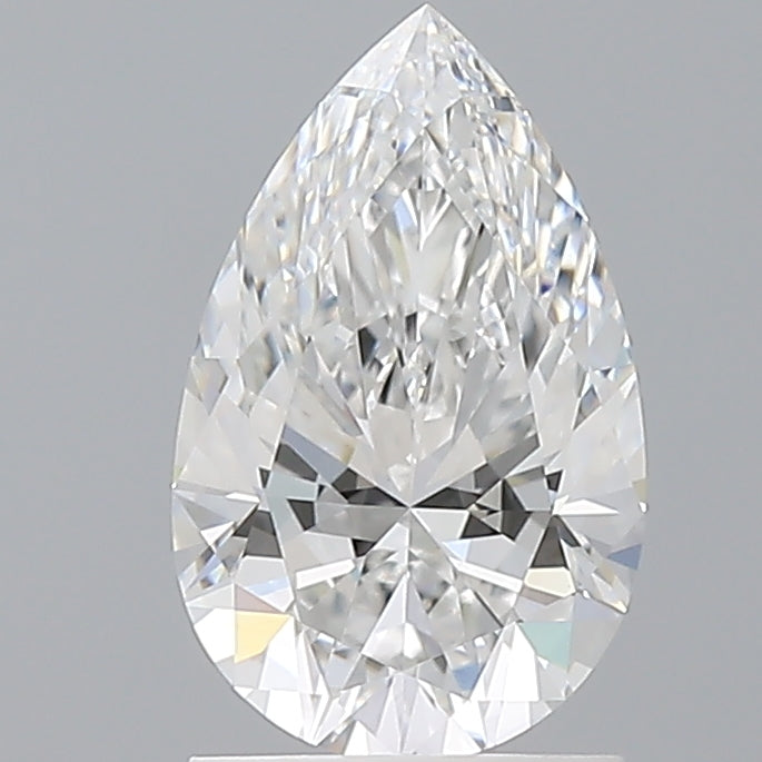 1.58 Carat Pear Shaped, Ideal Cut, E Color, VVS2 Clarity, IGI Certified Lab Grown Diamond