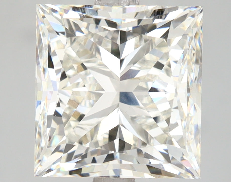 5.84 Carat Princess Shaped, Excellent Cut, G Color, VS1 Clarity, IGI Certified Lab Grown Diamond