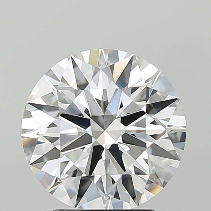 3.08 Carat Round Shaped, Ideal Cut, F Color, VVS2 Clarity, IGI Certified Lab Grown Diamond