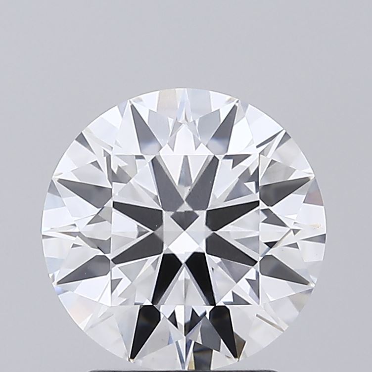 2.01 Carat Round Shaped, Ideal Cut, D Color, VS1 Clarity, IGI Certified Lab Grown Diamond