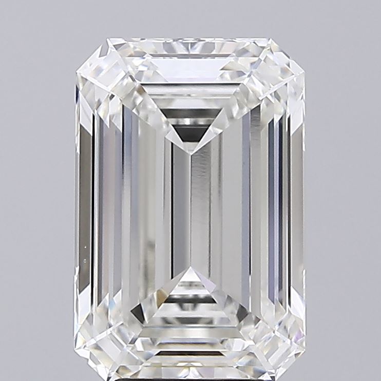 5.01 Carat Emerald Shaped, Ideal Cut, G Color, VS1 Clarity, IGI Certified Lab Grown Diamond