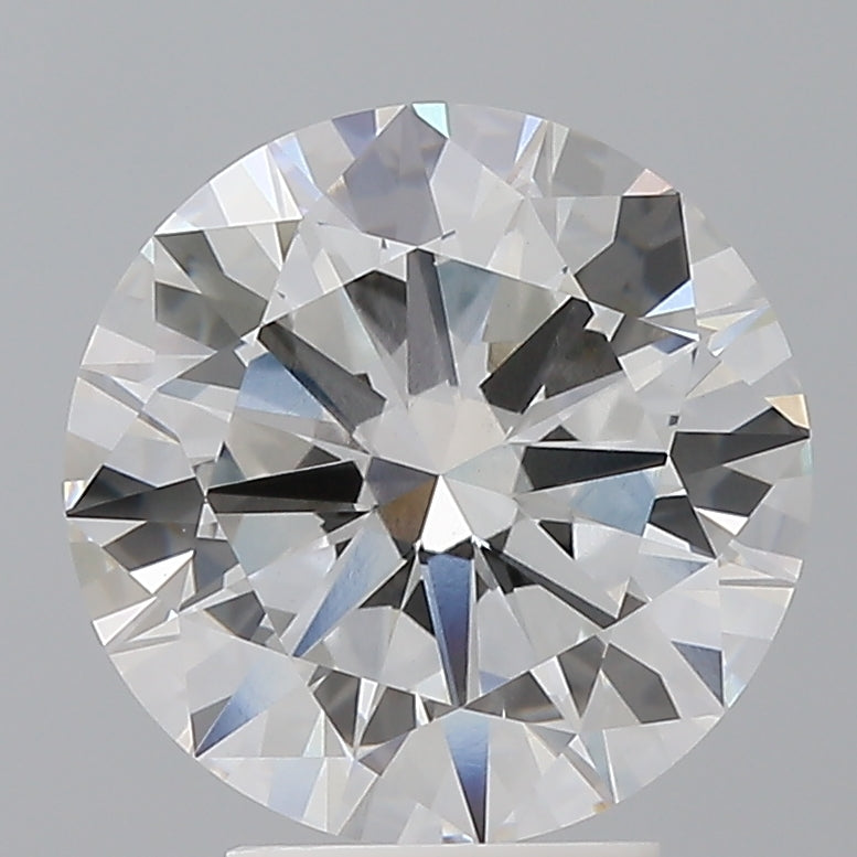 4.02 Carat Round Shaped, Excellent Cut, F Color, VVS2 Clarity, IGI Certified Lab Grown Diamond