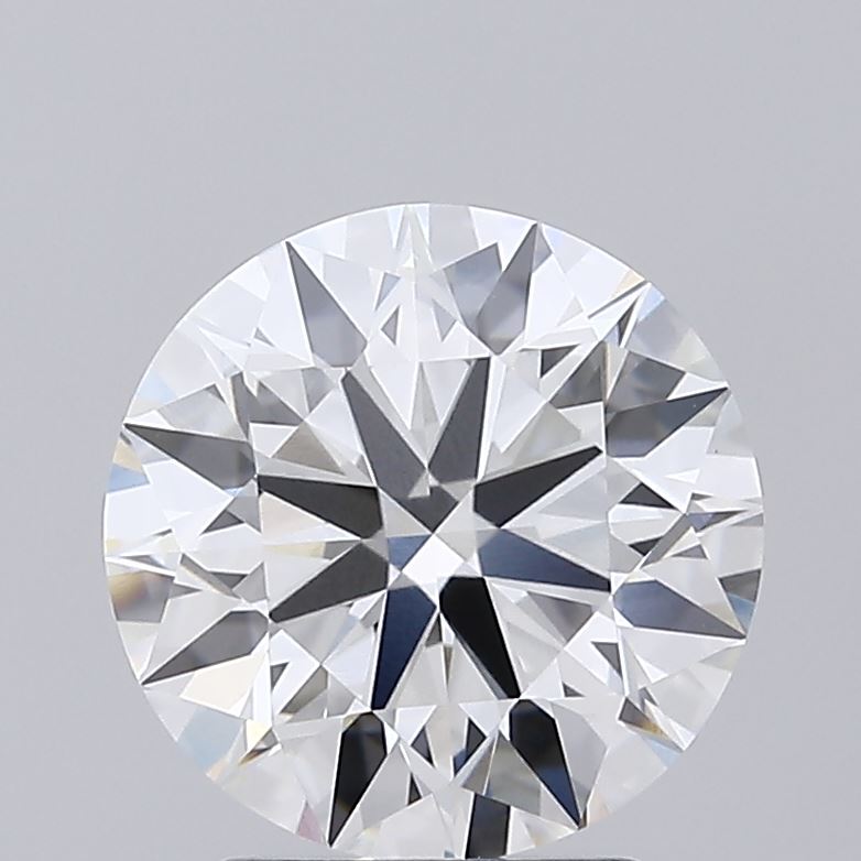 2.43 Carat Round Shaped, Ideal Cut, E Color, VVS2 Clarity, IGI Certified Lab Grown Diamond