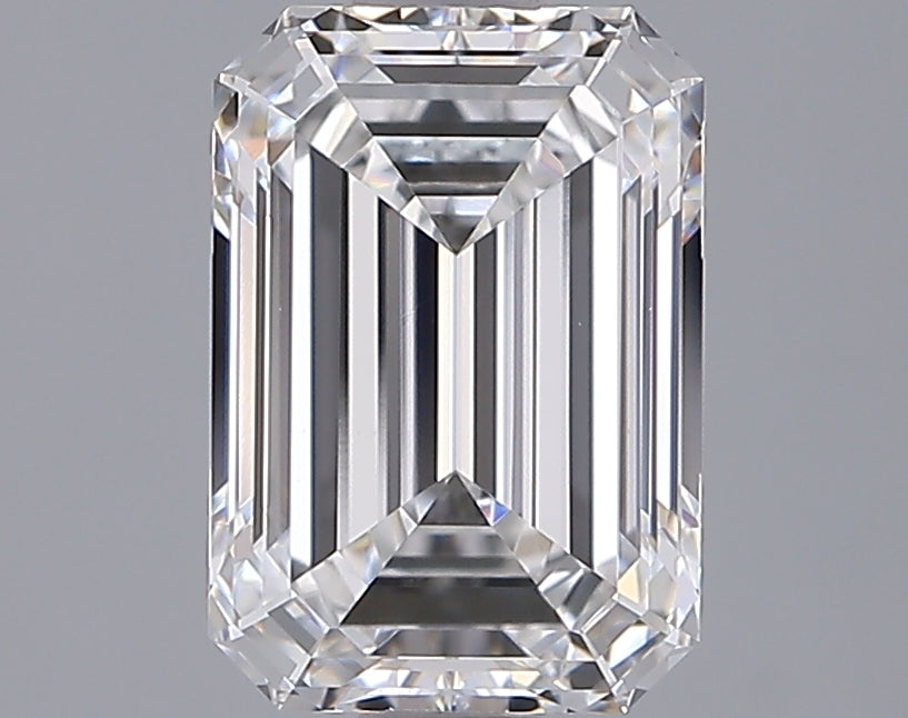 2.01 Carat Emerald Shaped, Ideal Cut, E Color, VVS1 Clarity, IGI Certified Lab Grown Diamond