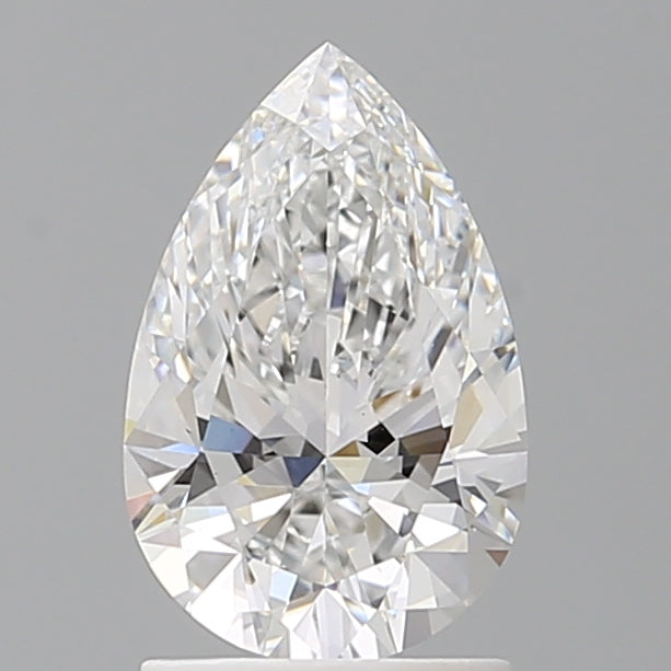 1.54 Carat Pear Shaped, Ideal Cut, E Color, VVS2 Clarity, IGI Certified Lab Grown Diamond