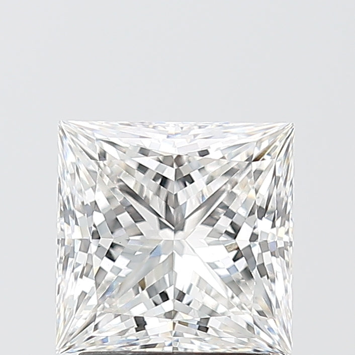 2.11 Carat Princess Shaped, Ideal Cut, F Color, VS1 Clarity, IGI Certified Lab Grown Diamond