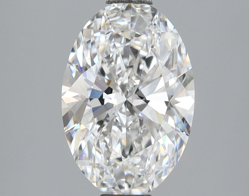 2.06 Carat Oval Shaped, Ideal Cut, E Color, VVS2 Clarity, IGI Certified Lab Grown Diamond