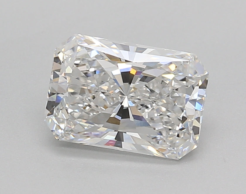 1.51 Carat Radiant Shaped, Excellent Cut, E Color, VVS2 Clarity, IGI Certified Lab Grown Diamond