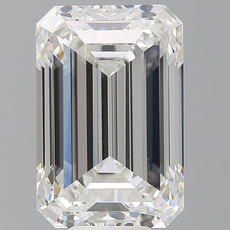 11.51 Carat Emerald Shaped, Ideal Cut, F Color, VS1 Clarity, IGI Certified Lab Grown Diamond
