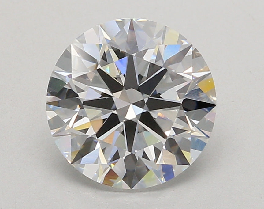 3.06 Carat Round Shaped, Ideal Cut, E Color, VVS2 Clarity, IGI Certified Lab Grown Diamond