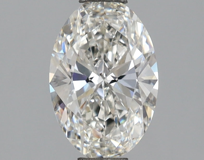 1.10 Carat Oval Shaped, Ideal Cut, F Color, VVS2 Clarity, IGI Certified Lab Grown Diamond