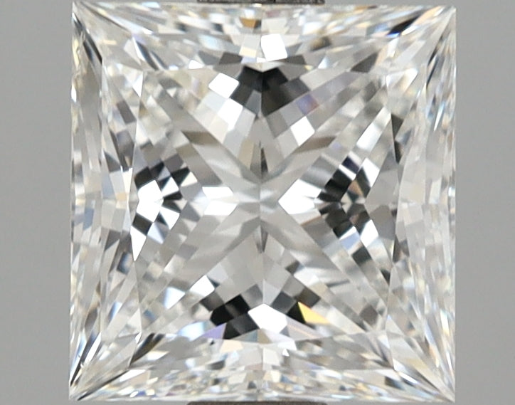 2.53 Carat Princess Shaped, Ideal Cut, F Color, VVS2 Clarity, IGI Certified Lab Grown Diamond