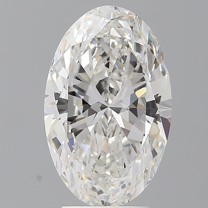 4.00 Carat Oval Shaped, Ideal Cut, F Color, VVS2 Clarity, IGI Certified Lab Grown Diamond