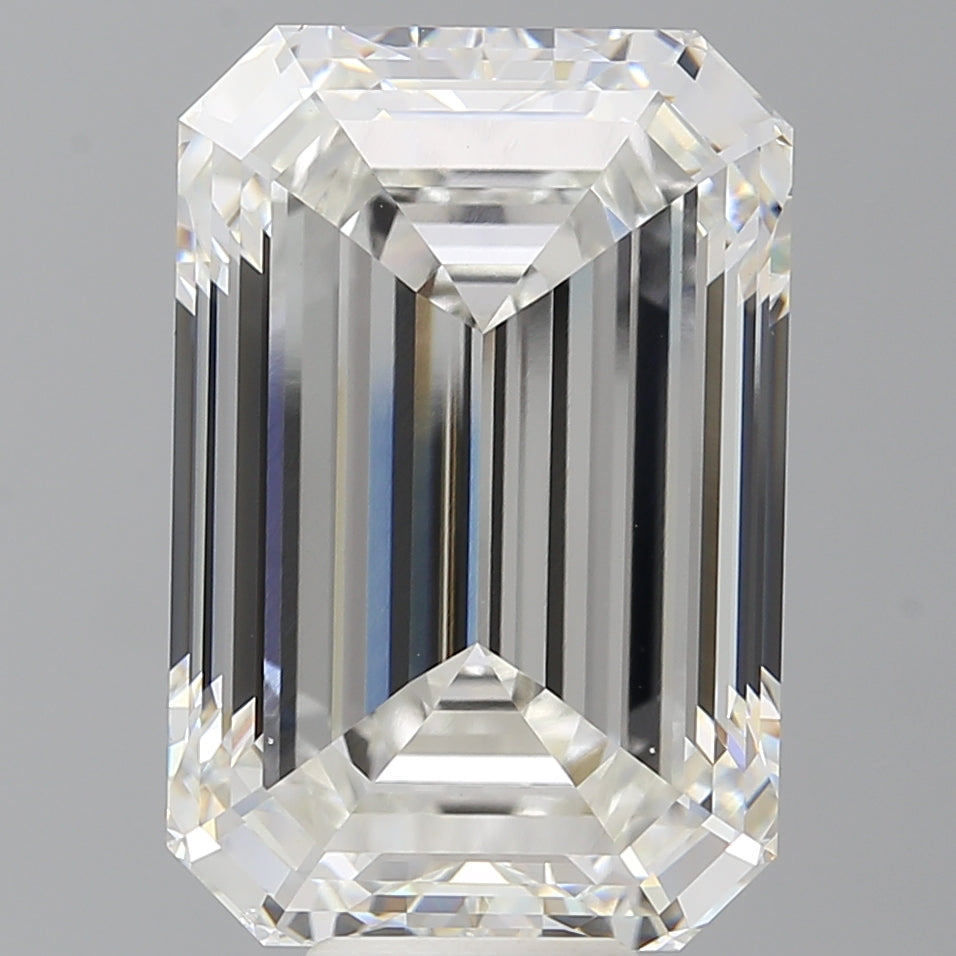 12.07 Carat Emerald Shaped, Ideal Cut, F Color, VS1 Clarity, IGI Certified Lab Grown Diamond