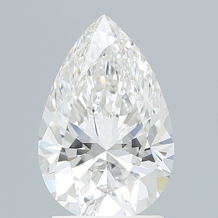 2.12 Carat Pear Shaped, Ideal Cut, F Color, VVS2 Clarity, IGI Certified Lab Grown Diamond
