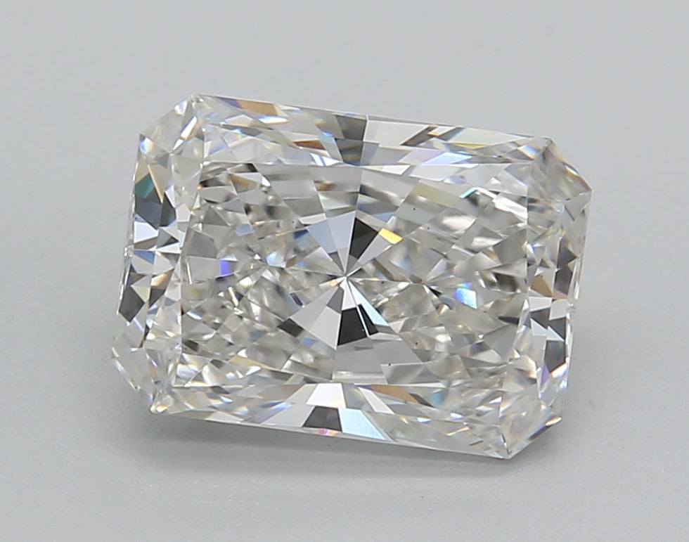 3.00 Carat Radiant Shaped, Excellent Cut, G Color, VS1 Clarity, IGI Certified Lab Grown Diamond