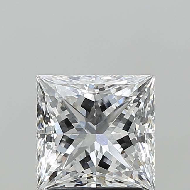 2.09 Carat Princess Shaped, Ideal Cut, E Color, VVS2 Clarity, IGI Certified Lab Grown Diamond
