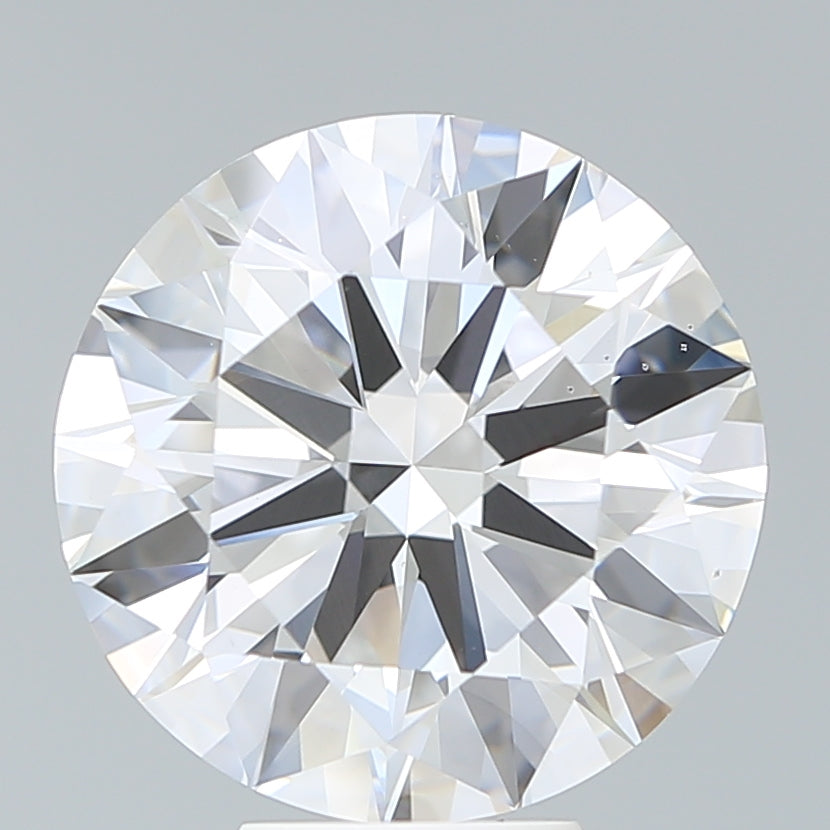 7.09 Carat Round Shaped, Ideal Cut, E Color, VS2 Clarity, IGI Certified Lab Grown Diamond