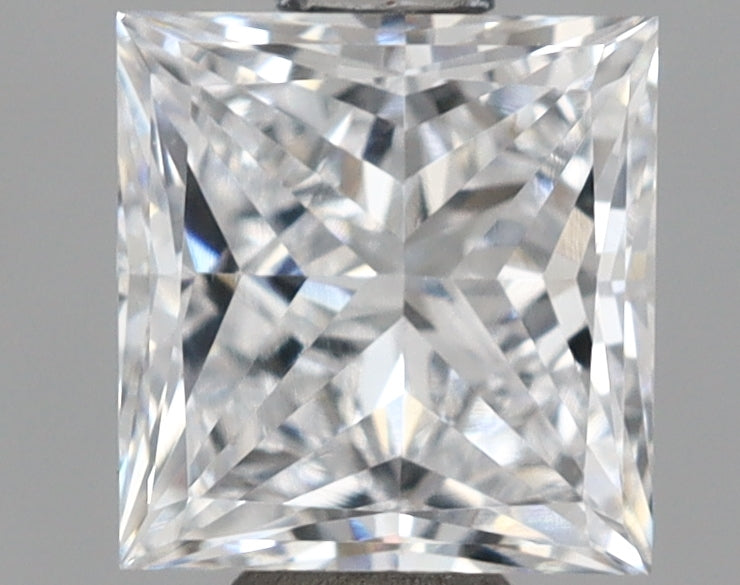 1.00 Carat Princess Shaped, Excellent Cut, D Color, VVS1 Clarity, IGI Certified Lab Grown Diamond