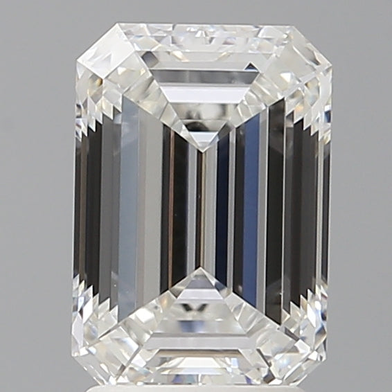 2.50 Carat Emerald Shaped, Ideal Cut, E Color, VVS2 Clarity, IGI Certified Lab Grown Diamond