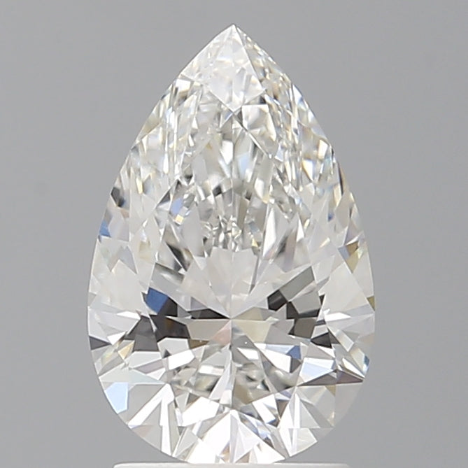 2.10 Carat Pear Shaped, Ideal Cut, F Color, VVS2 Clarity, IGI Certified Lab Grown Diamond