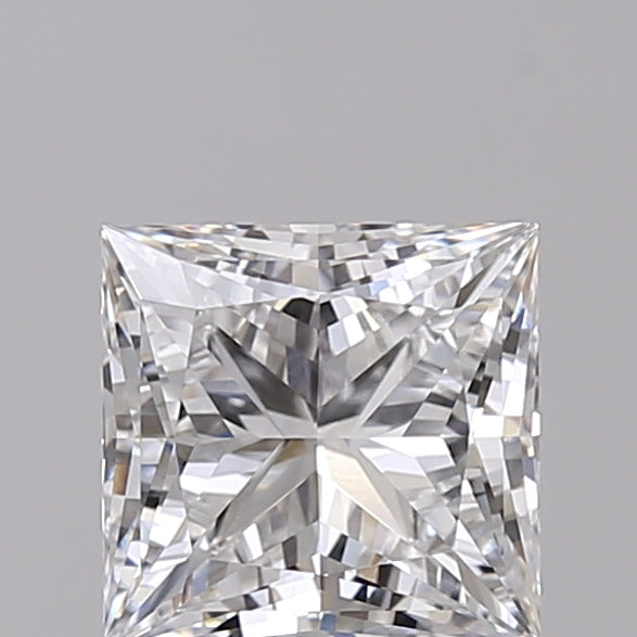 1.41 Carat Princess Shaped, Ideal Cut, D Color, VVS2 Clarity, IGI Certified Lab Grown Diamond