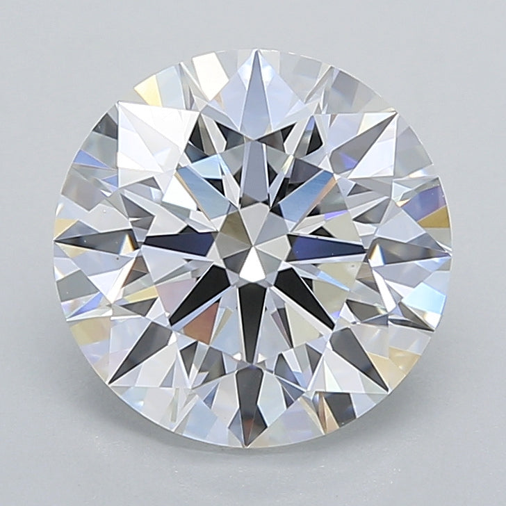 2.54 Carat Round Shaped, Ideal Cut, D Color, VVS2 Clarity, IGI Certified Lab Grown Diamond