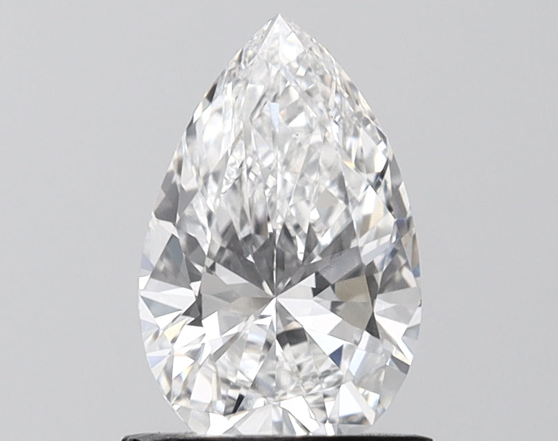 1.19 Carat Pear Shaped, Ideal Cut, D Color, VS1 Clarity, IGI Certified Lab Grown Diamond