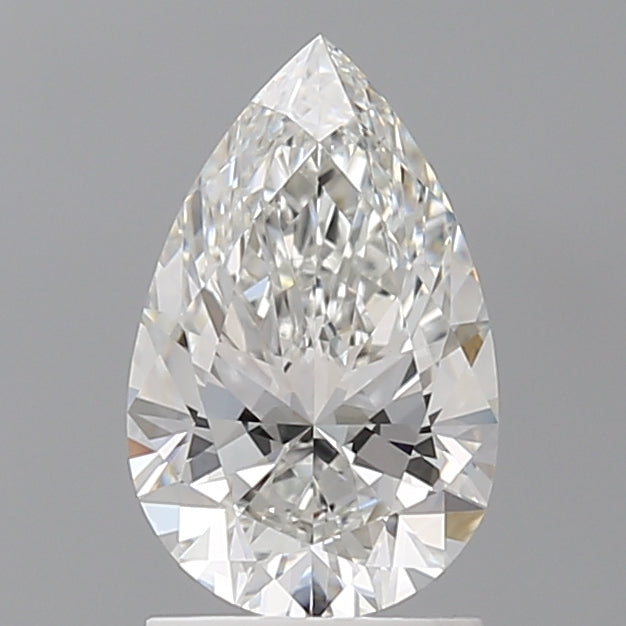 1.58 Carat Pear Shaped, Ideal Cut, E Color, VVS2 Clarity, IGI Certified Lab Grown Diamond