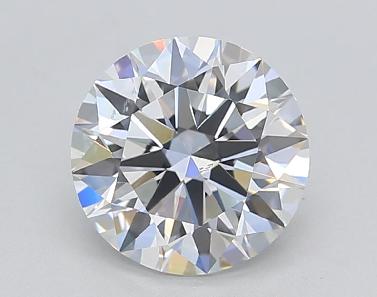 1.57 Carat Round Shaped, Excellent Cut, D Color, VS2 Clarity, GIA Certified Lab Grown Diamond