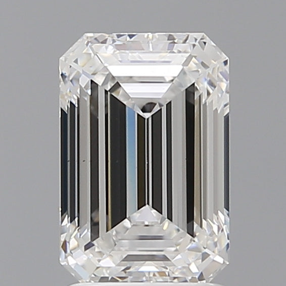 2.10 Carat Emerald Shaped, Ideal Cut, D Color, VS1 Clarity, IGI Certified Lab Grown Diamond