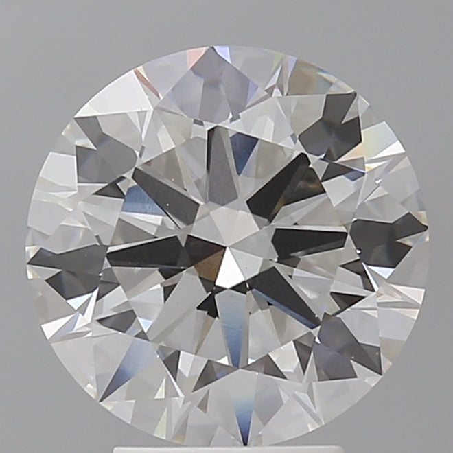 4.10 Carat Round Shaped, Excellent Cut, F Color, VVS2 Clarity, IGI Certified Lab Grown Diamond