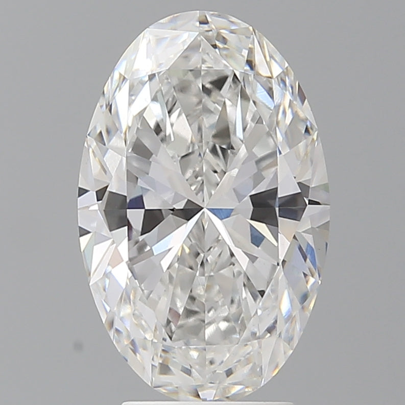 4.05 Carat Oval Shaped, Ideal Cut, E Color, VVS2 Clarity, IGI Certified Lab Grown Diamond