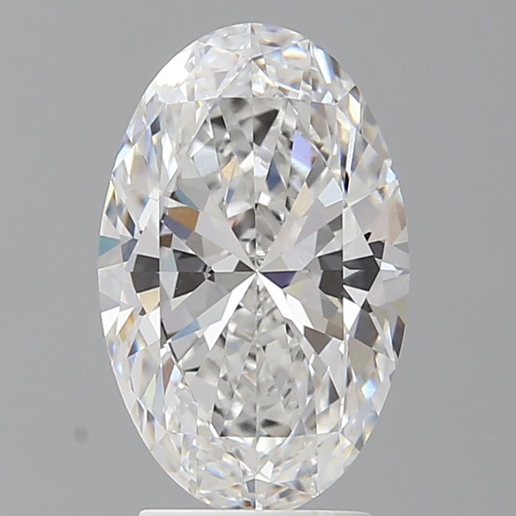 3.09 Carat Oval Shaped, Ideal Cut, E Color, VVS2 Clarity, IGI Certified Lab Grown Diamond