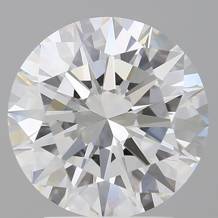 3.00 Carat Round Shaped, Excellent Cut, E Color, VVS2 Clarity, IGI Certified Lab Grown Diamond