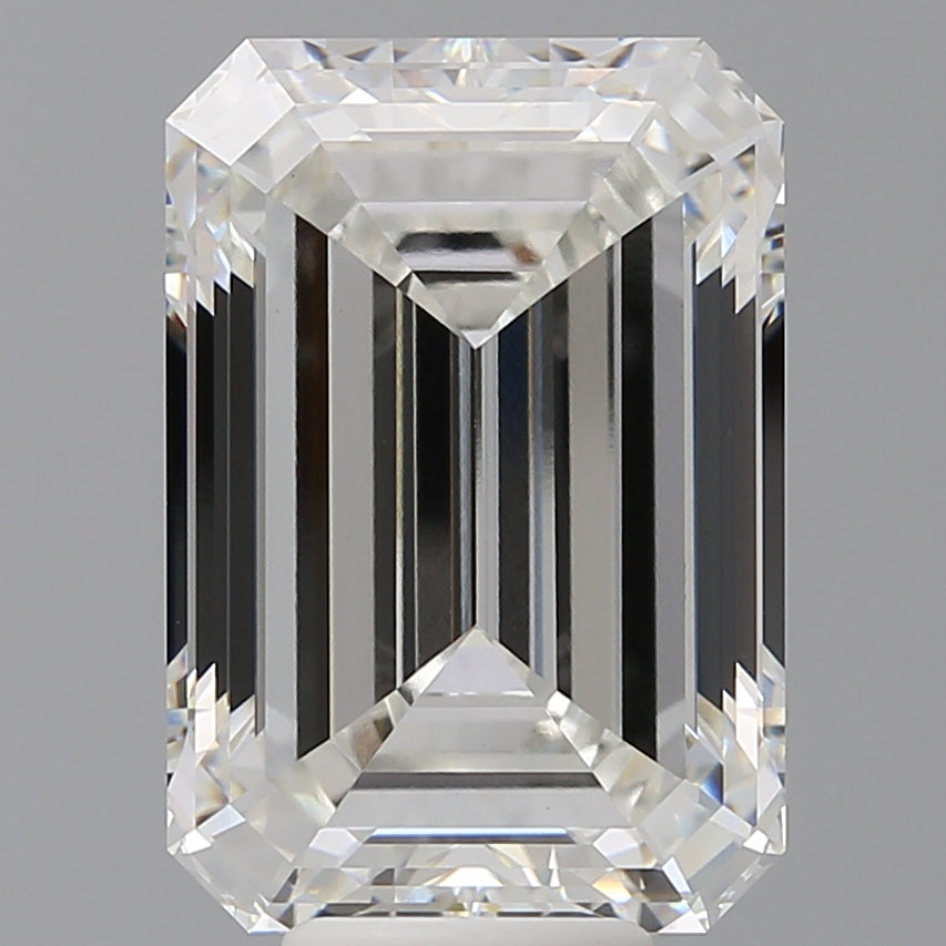 9.02 Carat Emerald Shaped, Excellent Cut, F Color, VVS2 Clarity, IGI Certified Lab Grown Diamond