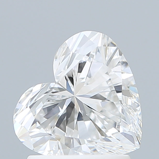 1.48 Carat Heart Shaped, Very Good Cut, D Color, VVS2 Clarity, IGI Certified Lab Grown Diamond