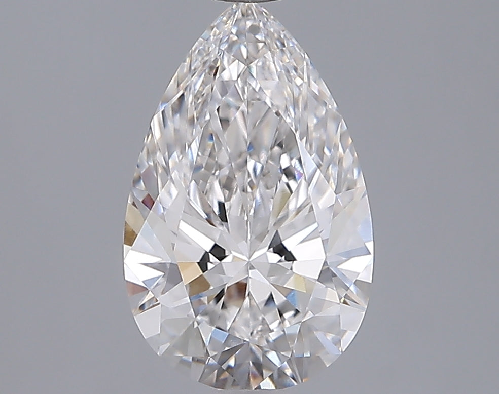 2.05 Carat Pear Shaped, Ideal Cut, F Color, VVS2 Clarity, IGI Certified Lab Grown Diamond