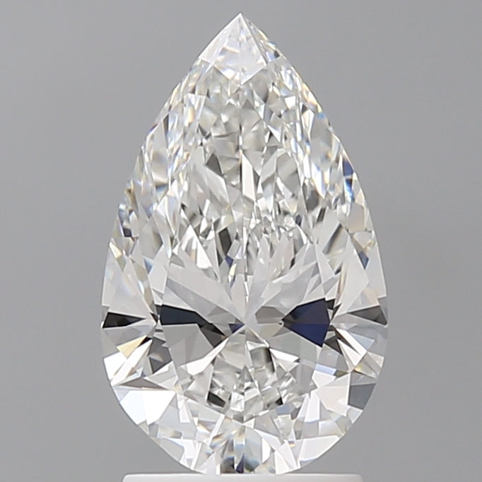 2.10 Carat Pear Shaped, Ideal Cut, E Color, VS1 Clarity, IGI Certified Lab Grown Diamond