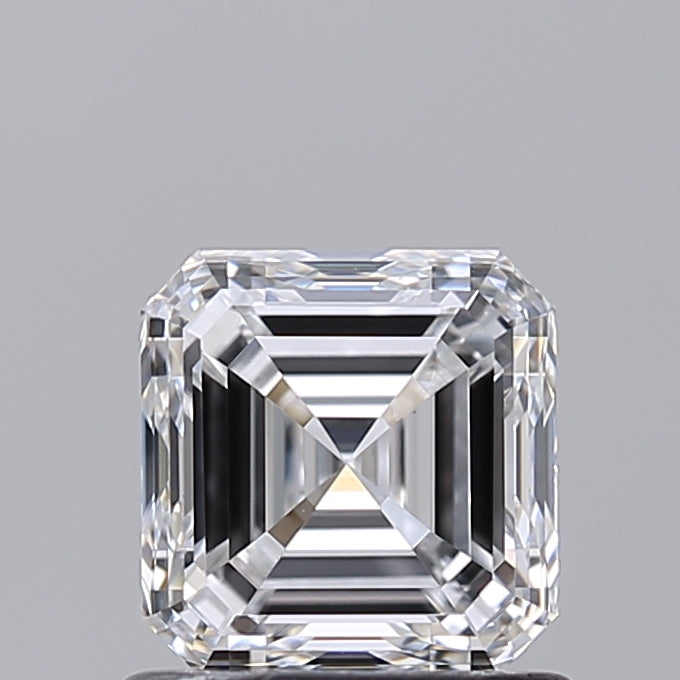 1.00 Carat Asscher Shaped, Very Good Cut, D Color, VS1 Clarity, IGI Certified Lab Grown Diamond