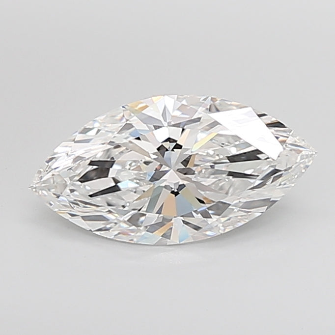 4.09 Carat Marquise Shaped, Ideal Cut, E Color, VVS2 Clarity, IGI Certified Lab Grown Diamond