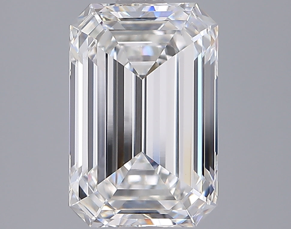 3.57 Carat Emerald Shaped, Ideal Cut, F Color, VS1 Clarity, IGI Certified Lab Grown Diamond