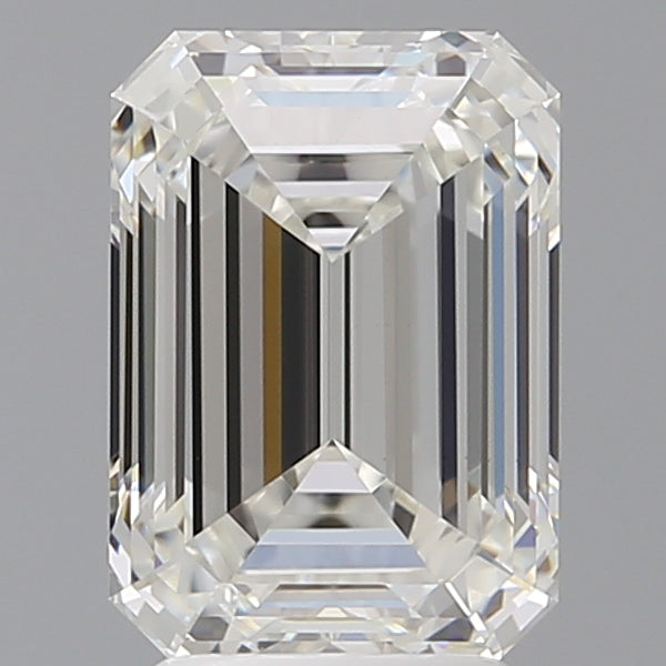 3.55 Carat Emerald Shaped, Ideal Cut, F Color, VVS2 Clarity, IGI Certified Lab Grown Diamond
