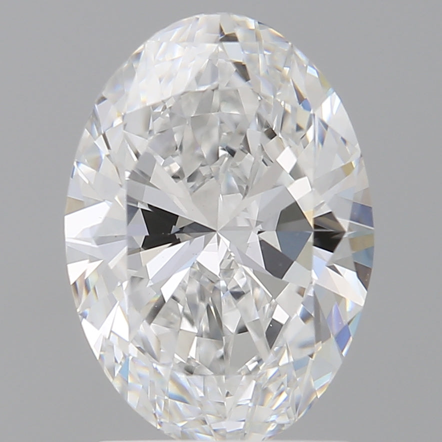 2.02 Carat Oval Shaped, Ideal Cut, D Color, VVS2 Clarity, IGI Certified Lab Grown Diamond